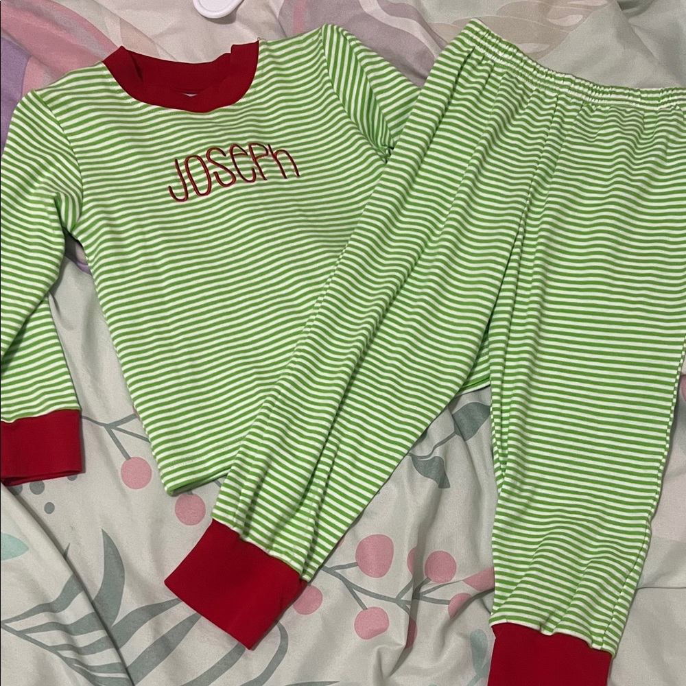 Joseph Monogrammed Pajamas by Squiggles size 3T